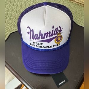 Nahmias Purple and White Trucker Hat